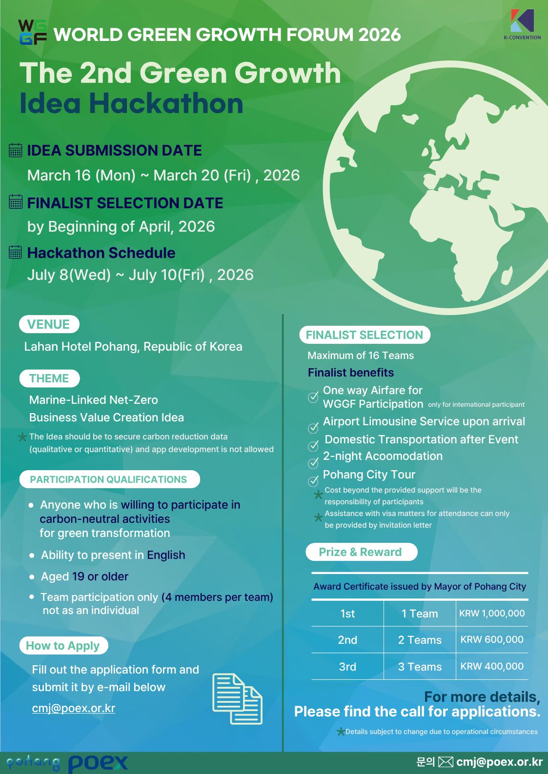 The 2nd Green Growth Idea Hackathon [July 8–10, 2026] Participant ...