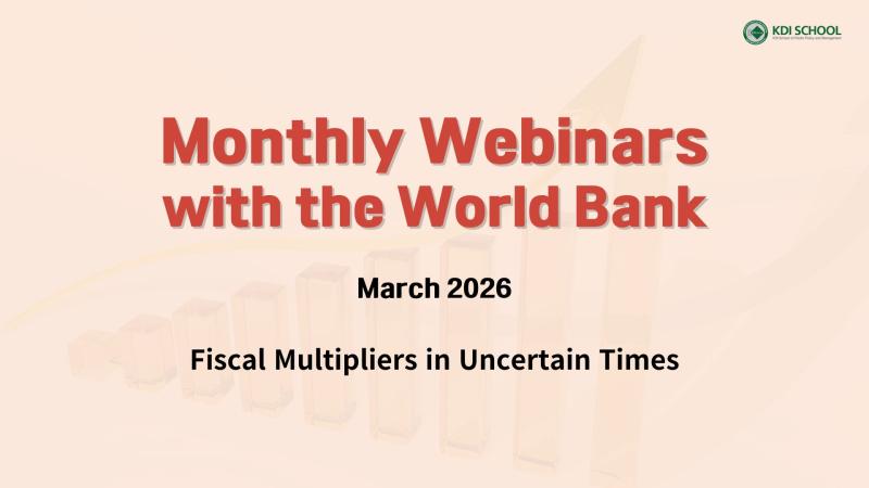 Monthly Webinar Series with the World Bank (April 15, 10 AM KST) 이미지