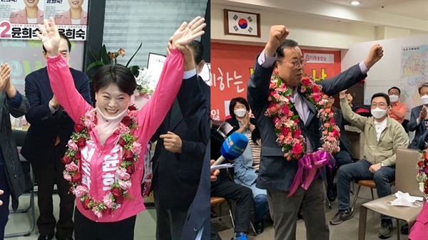 [오마이뉴스] 이변은 없었다, 서초 윤희숙·박성중 당선 : [보도기사] 윤희숙 교수
