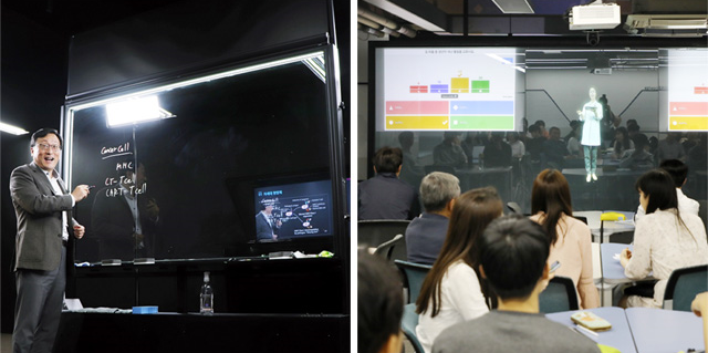 [동아일보] 포스텍 온라인 강의망 5년전 구축, 한양대 '홀로그램 교수'가 원격수업 : [보도기사] 이주호 교수