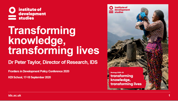 [라이프인] 코로나 이후 개발협력 정책 수립 방향은? : [보도기사] KDI대학원