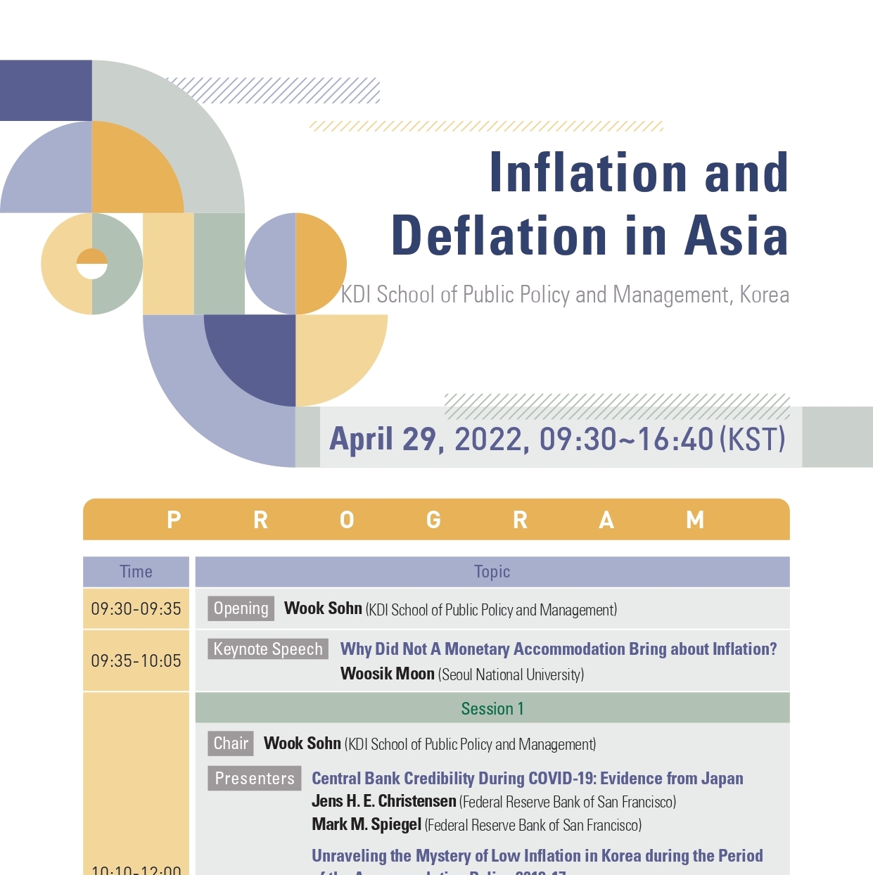 Invitation to Conference on Inflation and Deflation in Asia (Virtual Conference)