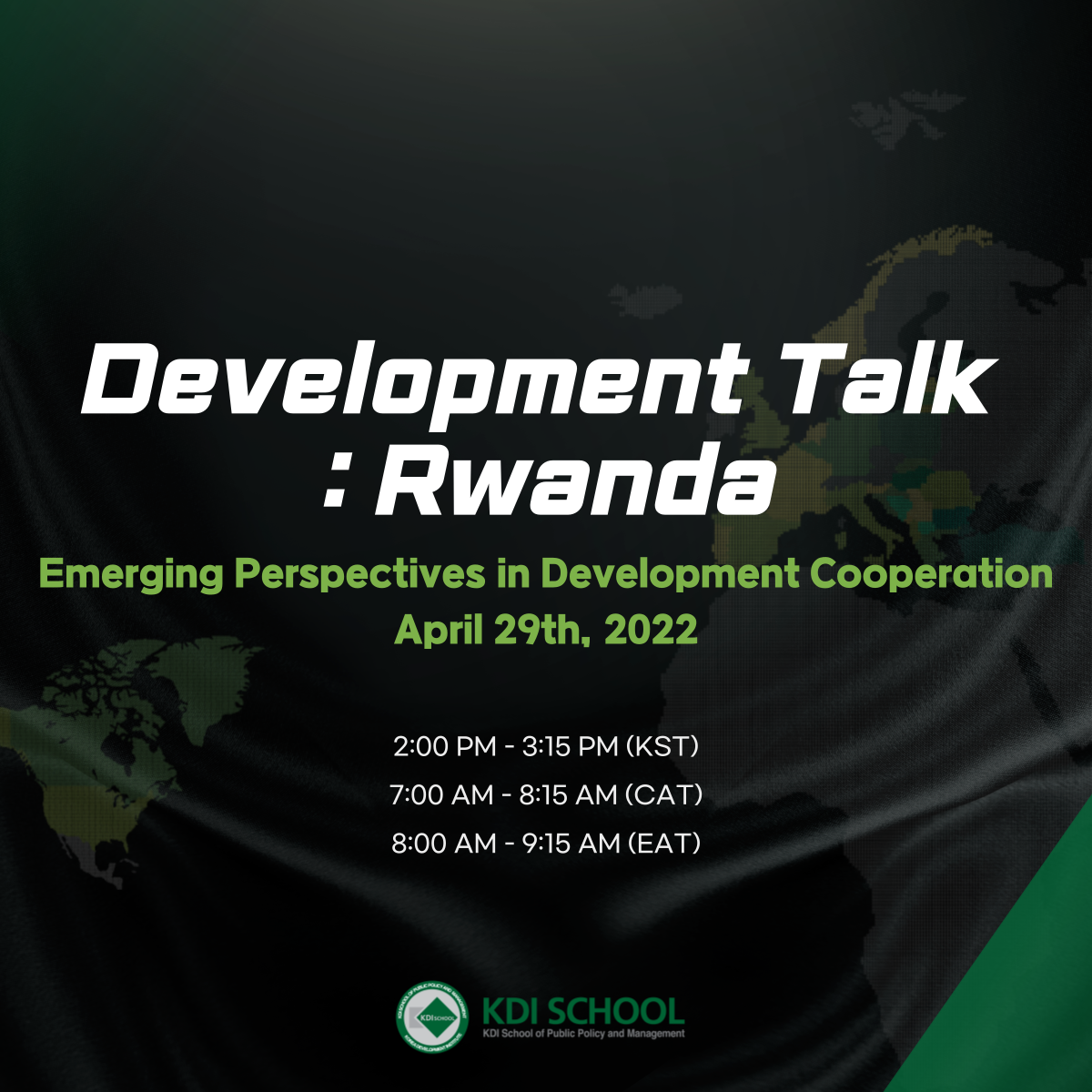 [RSVP] Invitation to the 2022 Development Talks Series (1): Rwanda (April 29, Friday @ 2:00-3:15 pm)