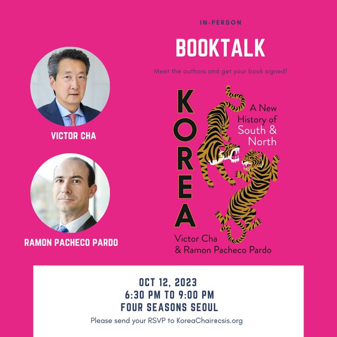 Book Talk (Prof. Victor Cha and Ramon Pacheco Pardo)
