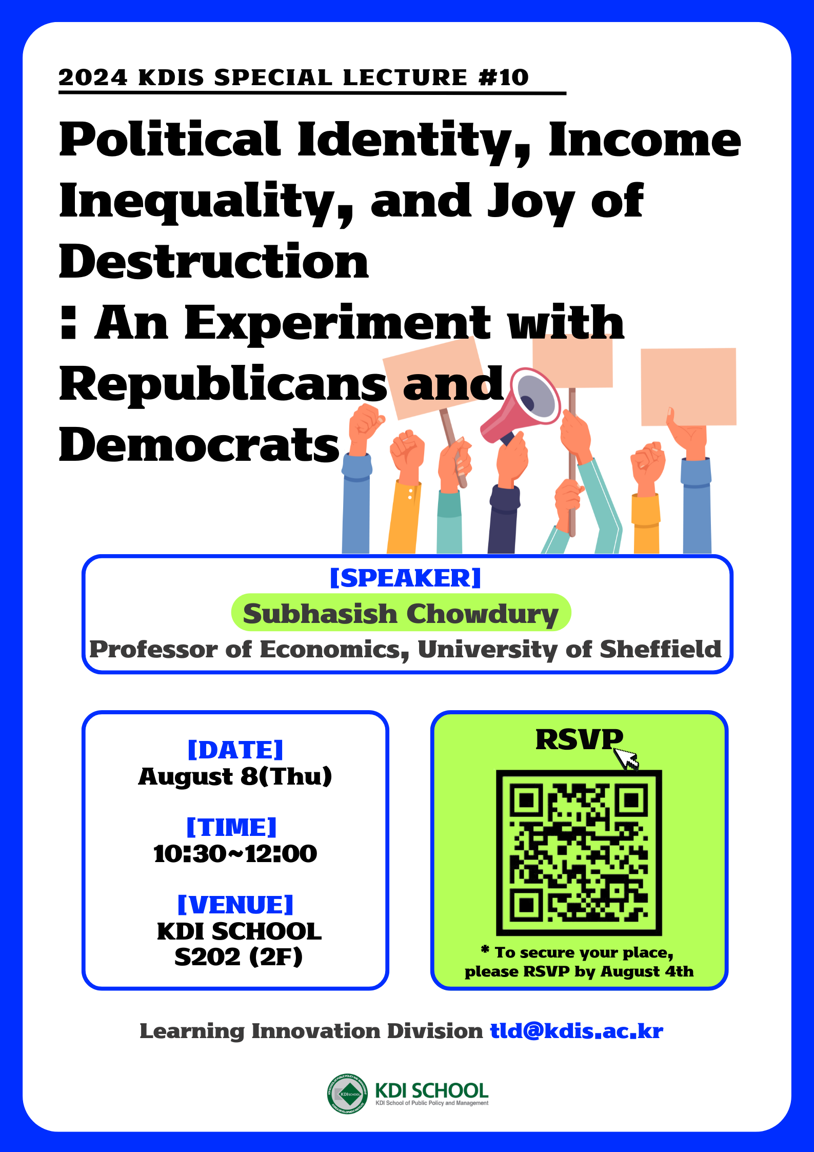 2024 KDIS Special Lecture #10 (August 8th) | Events & Seminars | News ...